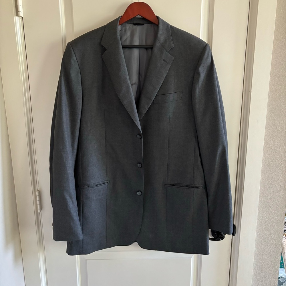 Sam Abouhassan Gray Suit Jacket EUC